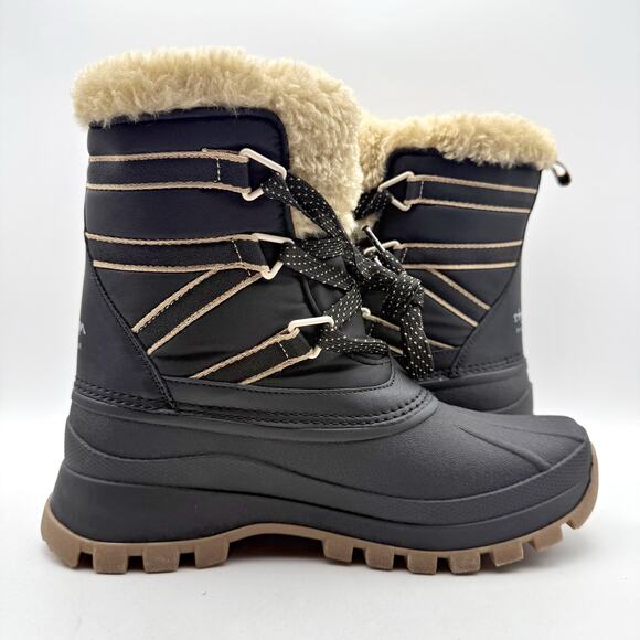 Storm by Cougar Womens Fresno Snow Boots US 7 EU 37 Black Waterproof NIB - Picture 3 of 11
